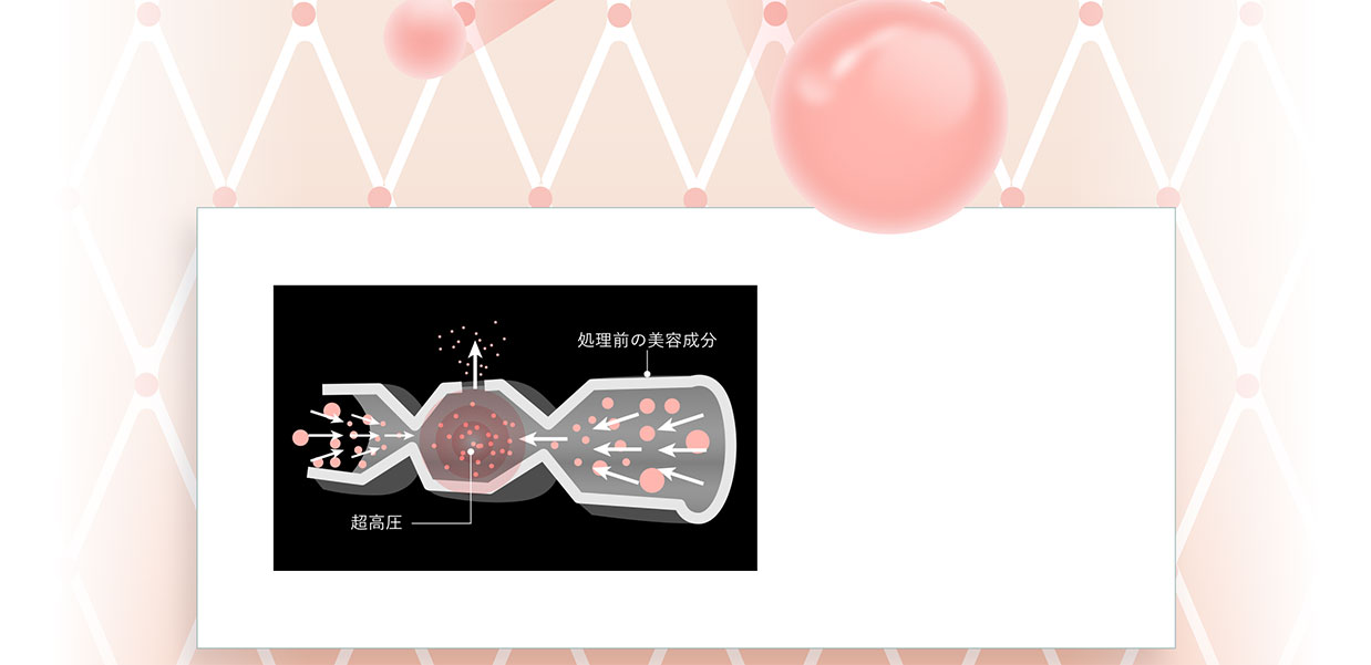 超高圧　処理前の美容成分