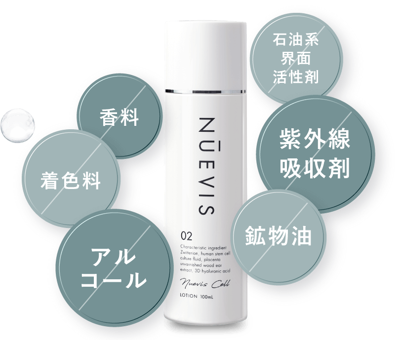 6つの刺激フリーで敏感肌でも安心です。