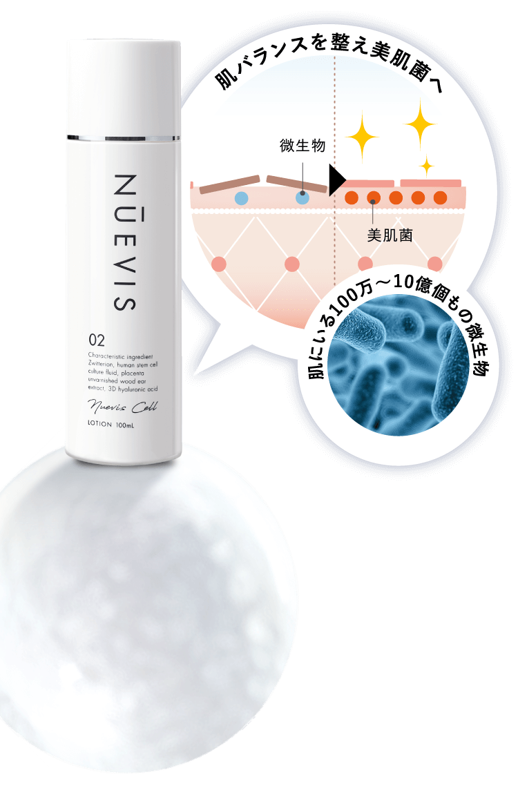 ビフィズス菌発酵エキスで弾力あるもち肌へ導く